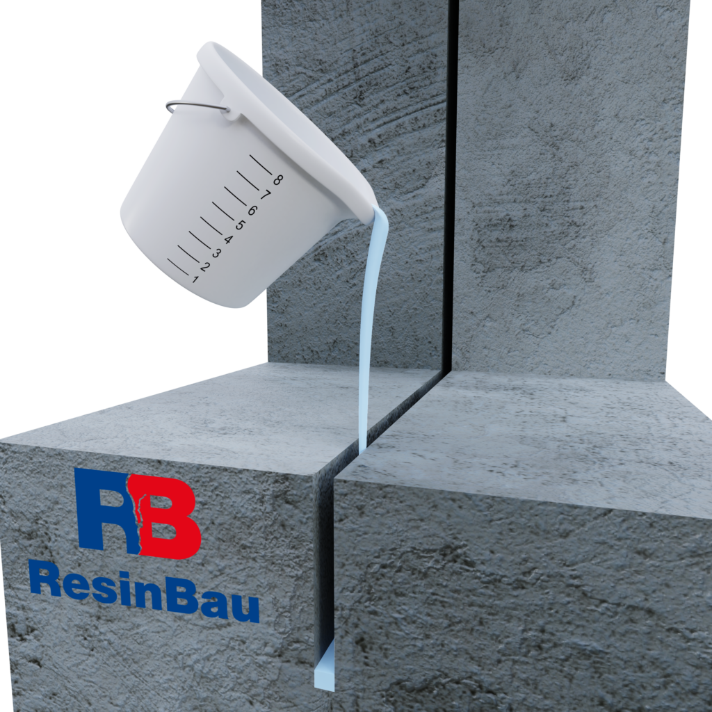 Sposób naprawy dylatacji konstrukcyjnych metodą iniekcji żelu akrylowego